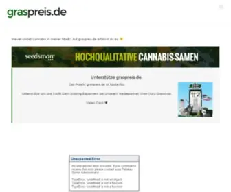 Graspreis.de(Preise für Cannabis deutschlandweit) Screenshot