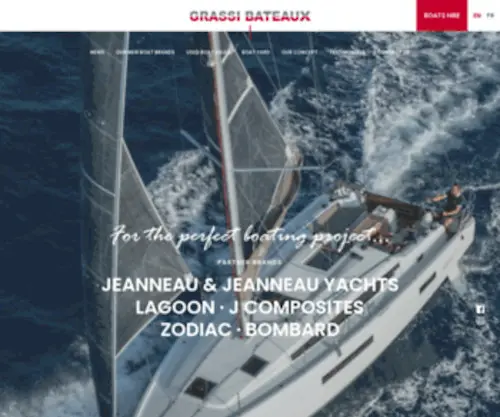 Grassibateaux.com(Vente de bateau (voiliers et catamarans neufs ou d'occasion)) Screenshot