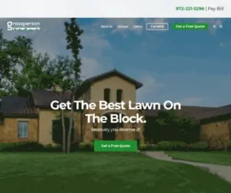 Grassperson.com(Lawn Services & Landscaping) Screenshot