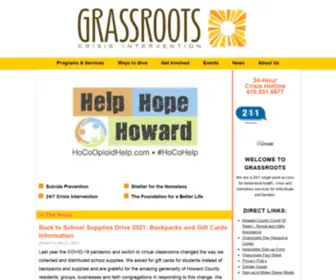 Grassrootscrisis.org(Grassroots Crisis Intervention Center) Screenshot