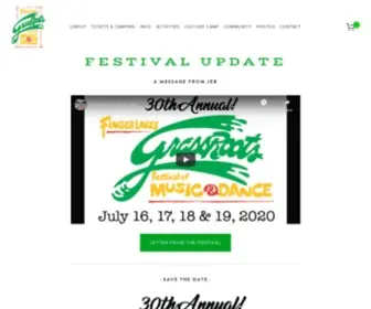 Grassrootsfest.org(GrassRoots Festival of Music & Dance) Screenshot