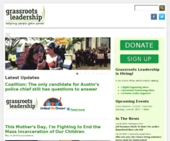 Grassrootsleadership.org(Grassroots Leadership) Screenshot