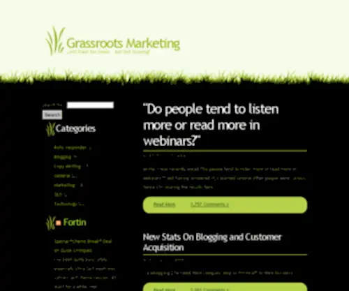 Grassrootsmktg.info(Grassroots Marketing) Screenshot