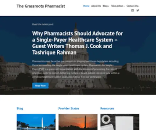 Grassrootsrph.com(The Grassroots Pharmacist) Screenshot