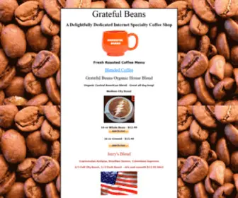 Gratefulbeans.com(Grateful Beans and Leaves) Screenshot