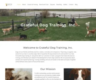 GratefuldogVt.com(At The Grateful Dog we partner with our customers to tailor a training program) Screenshot