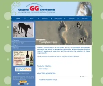 Gratefulgreys.com(Grateful Greyhounds) Screenshot