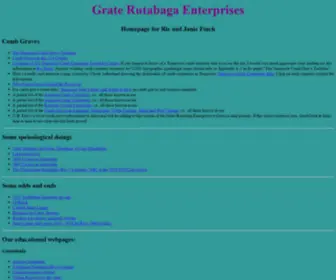 Graterutabaga.com(Grate Rutabaga Enterprises) Screenshot