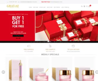 Gratiae-USA.com(Gratiae Cosmetics) Screenshot