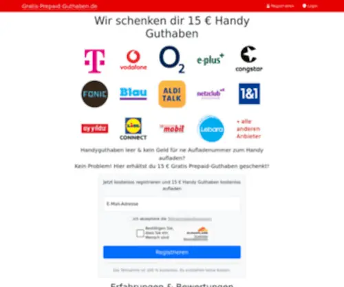 Gratis-Prepaid-Guthaben.de(Gratis Handy) Screenshot