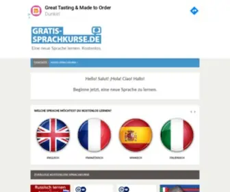 Gratis-Sprachkurse.de(Startseite) Screenshot