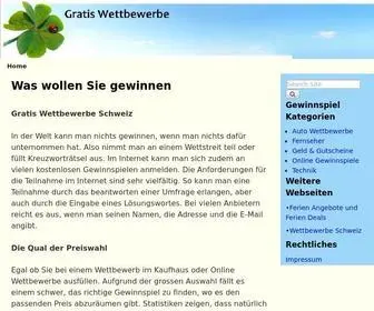 Gratis-Wettbewerbe.ch(Gratis Wettbewerbe Schweiz) Screenshot