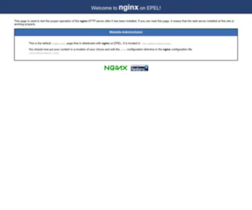 Gratisbrochures.be(Test Page for the Nginx HTTP Server on EPEL) Screenshot