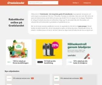 Gratislandet.se(Rabattkoder och rabatter på) Screenshot