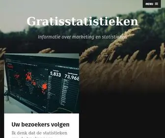 Gratisstatistieken.nl(Informatie over marketing en statistieken) Screenshot