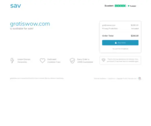 Gratiswow.com(The premium domain name) Screenshot