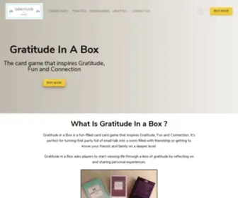 Gratitudeinboxes.com(My blog) Screenshot