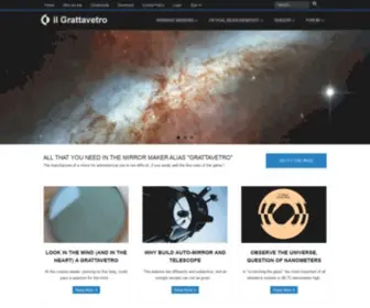 Grattavetro.it(Auto-costruzione ottica per astronomia) Screenshot