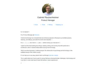 Graubenh.com(Gabriel Raubenheimer React App) Screenshot