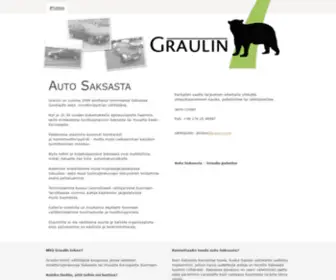 Graulin.com(Auto Saksasta) Screenshot