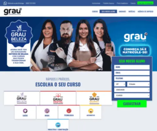 Graup.com.br(Grau Profissionalizante Nivel A) Screenshot