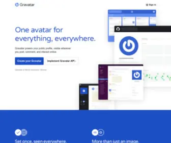 Gravatar.com(Globally Recognized Avatars) Screenshot