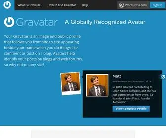 Gravatar.org(Globally Recognized Avatars) Screenshot