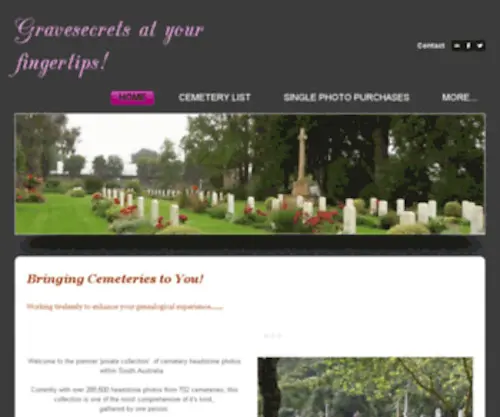 Gravesecrets.net(Gravesecrets at your fingertips) Screenshot