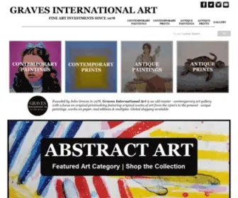 Gravesinternationalart.com(Graves International Art) Screenshot