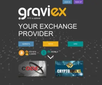 Graviex.net(Graviex cryptocurrency exchange) Screenshot
