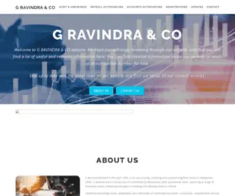 Gravindra.com(Accounting, auditing and outsourcing firm based in Bangalore, India) Screenshot