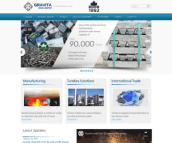 Gravitaindia.com(Gravita India Ltd) Screenshot