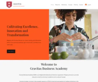 Gravitasbusacademy.com(Gravitas Bussiness Academy) Screenshot