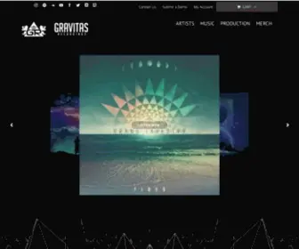 Gravitasrecordings.com(Gravitas Recordings) Screenshot
