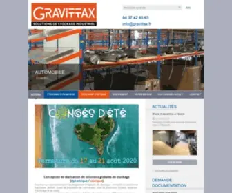 Gravittax.fr(Solutions de stockage industriel) Screenshot