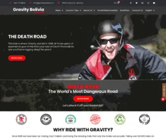 Gravitybolivia.com(THE DEATH ROADThis ride) Screenshot