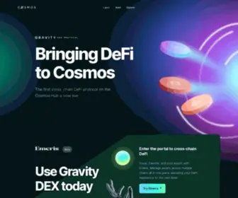 Gravitydex.io(Gravity DEX) Screenshot