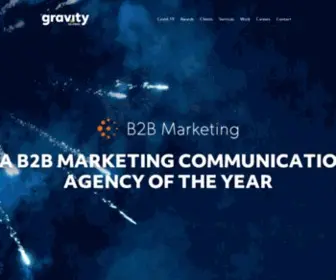 Gravityglobal.com(Award winning global B2B agency) Screenshot
