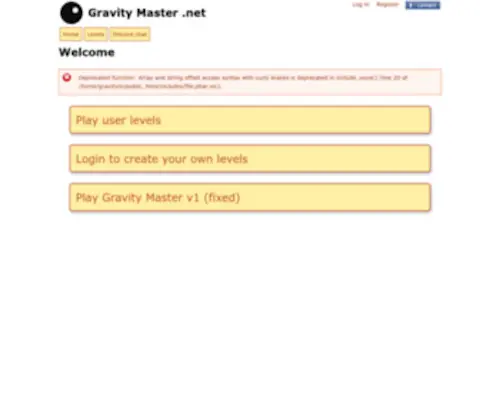 Gravitymaster.net(Gravity Master) Screenshot