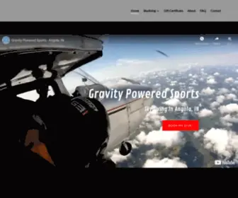 Gravitypoweredsportsllc.com(The best choice for skydiving) Screenshot