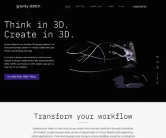Gravitysketch.com(Gravity Sketch) Screenshot