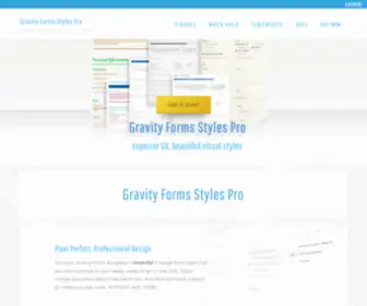 Gravitystylespro.com(Design & Layout Gravity Forms) Screenshot