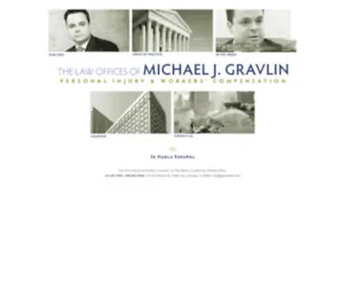 Gravlinlaw.com(The Law Office of Michael J. Gravlin) Screenshot
