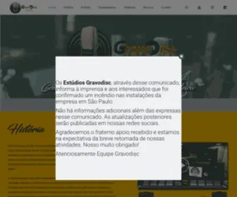 Gravodisc.com.br(Site GravoDisc) Screenshot