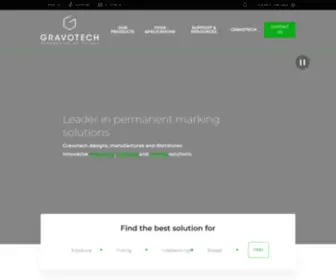 Gravograph.ae(Leader in permanent marking solutions) Screenshot
