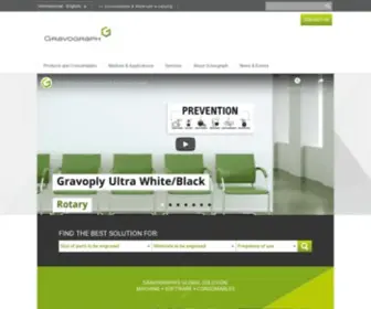 Gravograph.com(Leader in permanent marking solutions) Screenshot