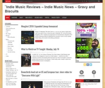 Gravyandbiscuits.com(Indie Music Reviews and Indie Music News) Screenshot