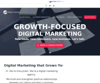 Gravytrain.ca(Growth-Focused Digital Marketing) Screenshot