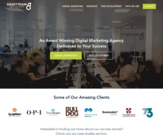 Gravytrain.co.uk(Digital Agency London) Screenshot