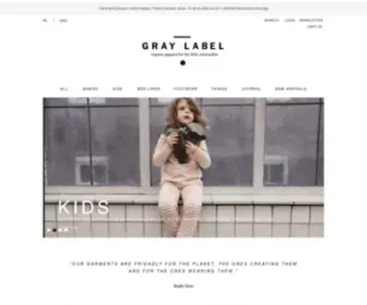 Gray-Label.com(Gray Label Organic Apparel for the little Minimalist) Screenshot